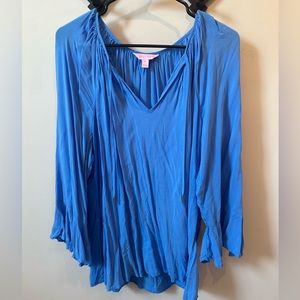 Lilly Pulitzer blue XL blouse